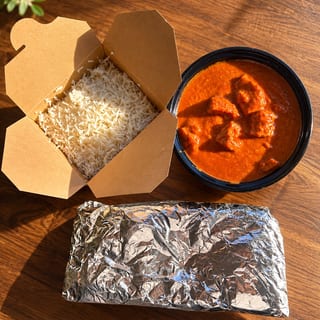 Butter Chicken w/ Garlic Naan & Rice
