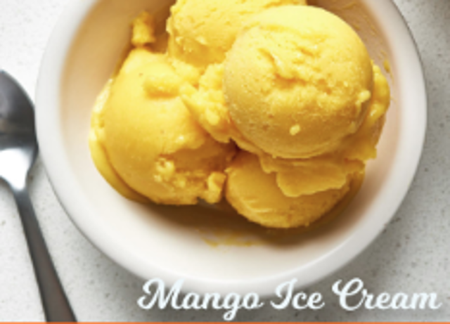 Mango Ice Cream.