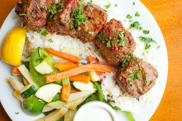 Beef Shish Kabab.
