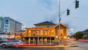 Cedars Restaurant building in University District Seattle Washington.